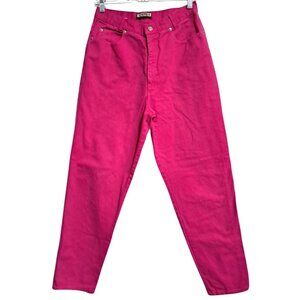 Memphis High Waist Pink Jeans‎ Womens Size 13 100% Brushed Cotton Denim Vtg